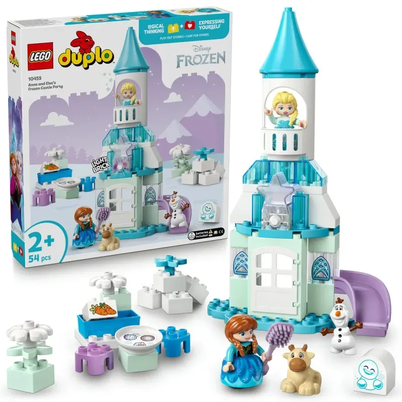 Jucarii, Copii si Bebe - Jucarii si jocuri - Seturi de constructie si cuburi - Seturi de constructie - Lego Duplo Petrecerea De La Castelul Elsei Din Regatul De Gheata 10455 - Infinity.ro