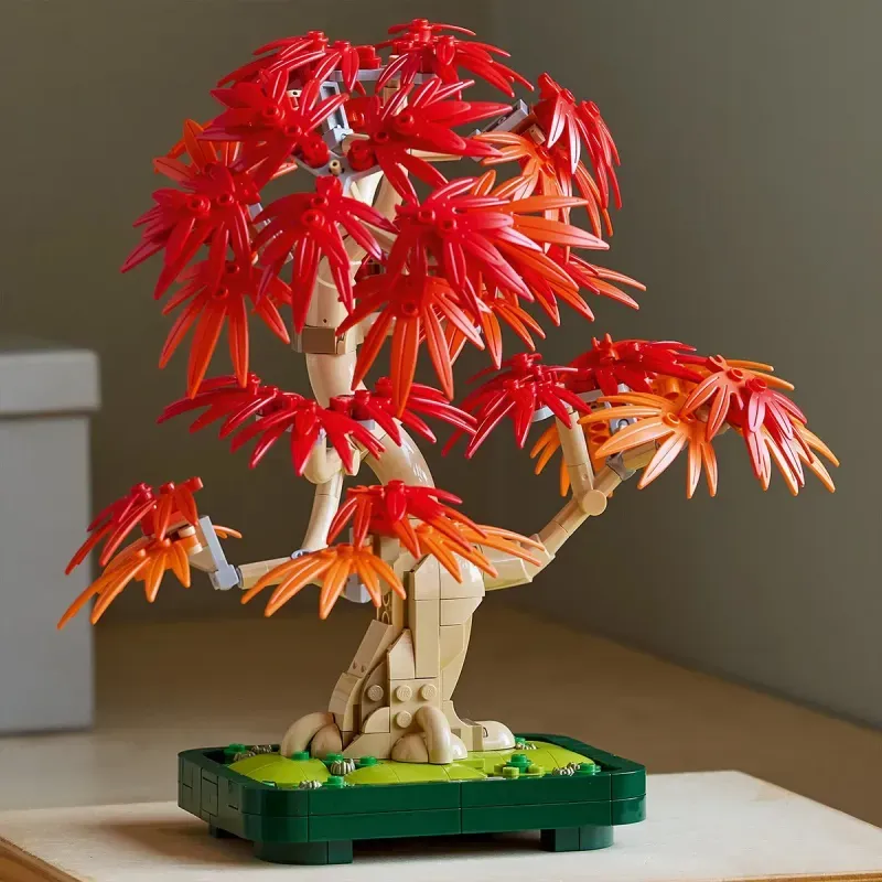Jucarii, Copii si Bebe - Jucarii si jocuri - Seturi de constructie si cuburi - Seturi de constructie - Lego Botanicals Bonsai De Artar Japonez Rosu 10348 - Infinity.ro