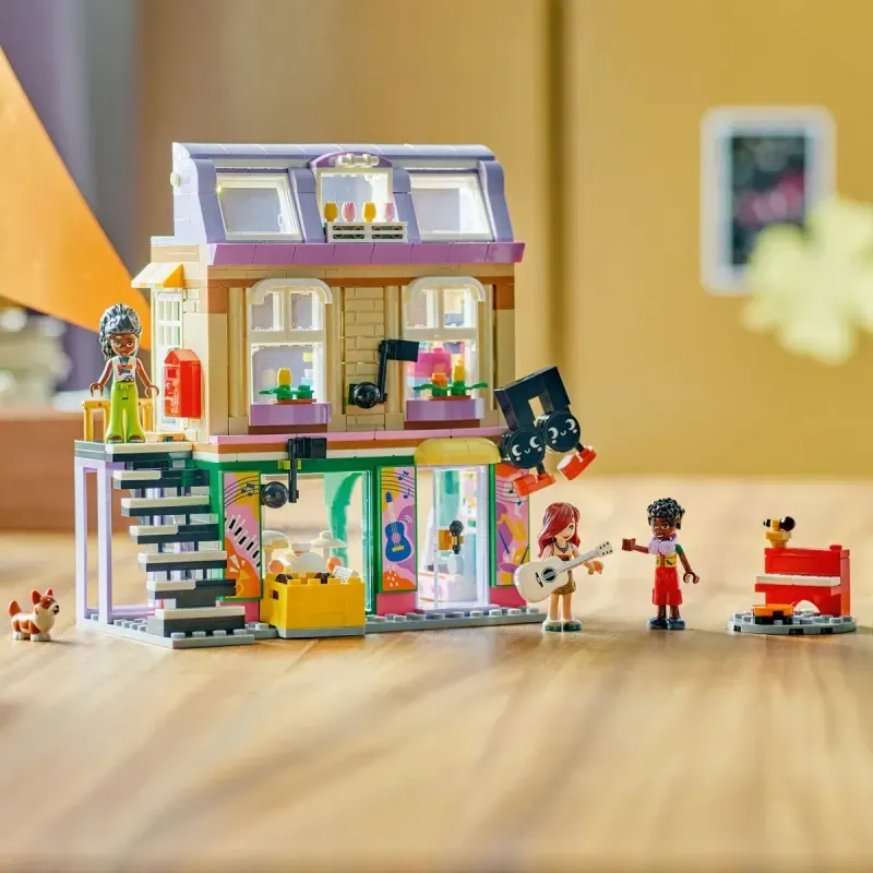 Jucarii, Copii si Bebe - Jucarii si jocuri - Seturi de constructie si cuburi - Seturi de constructie - Lego Friends Magazin De Muzica Si Apartament 42653 - Infinity.ro