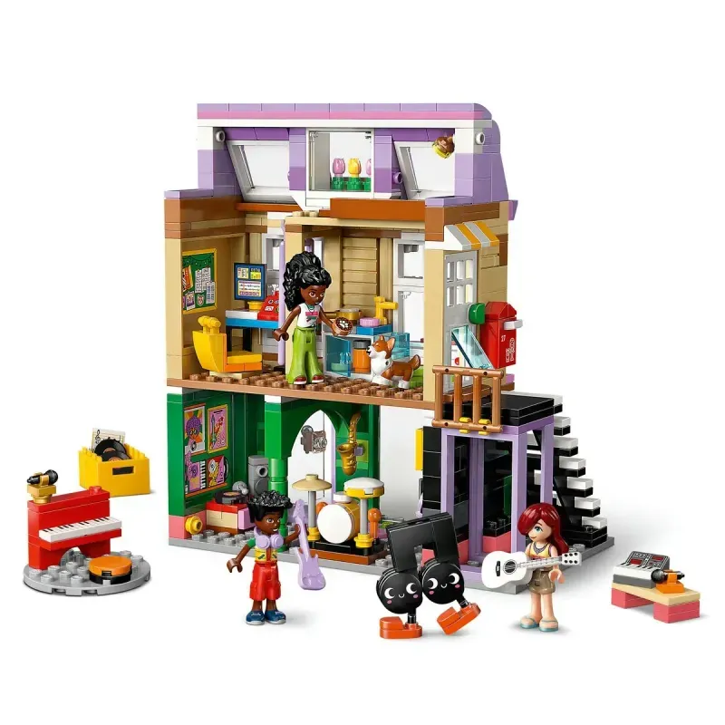 Jucarii, Copii si Bebe - Jucarii si jocuri - Seturi de constructie si cuburi - Seturi de constructie - Lego Friends Magazin De Muzica Si Apartament 42653 - Infinity.ro