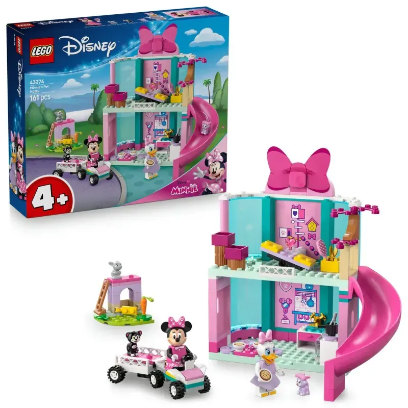 Jucarii, Copii si Bebe - Jucarii si jocuri - Seturi de constructie si cuburi - Seturi de constructie - Lego Disney Hotelul Pentru Animale De Companie A Lui Minnie 43274 - Infinity.ro