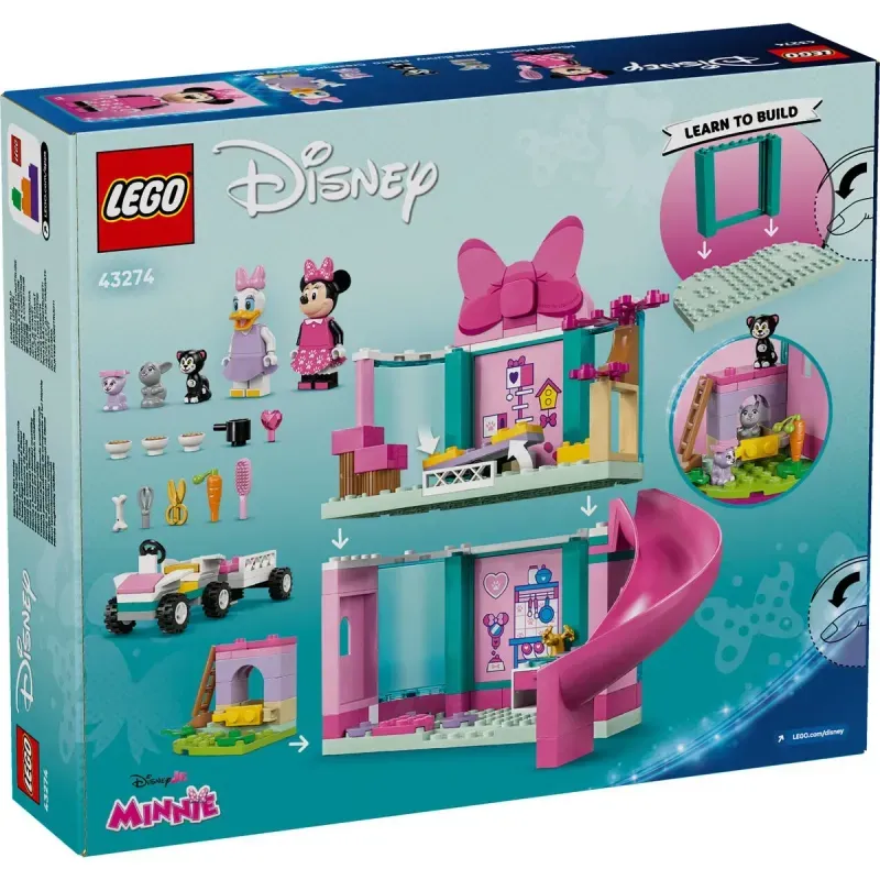 Jucarii, Copii si Bebe - Jucarii si jocuri - Seturi de constructie si cuburi - Seturi de constructie - Lego Disney Hotelul Pentru Animale De Companie A Lui Minnie 43274 - Infinity.ro