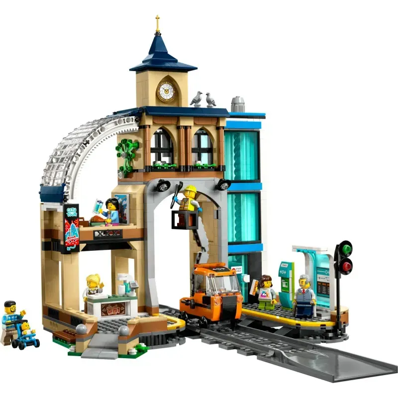 Jucarii, Copii si Bebe - Jucarii si jocuri - Seturi de constructie si cuburi - Seturi de constructie - Lego City Gara Centrala 60469 - Infinity.ro