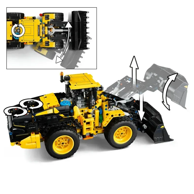 Jucarii, Copii si Bebe - Jucarii si jocuri - Seturi de constructie si cuburi - Seturi de constructie - Lego Technic Incarcator Frontal Volvo L120 Electric 42209 - Infinity.ro
