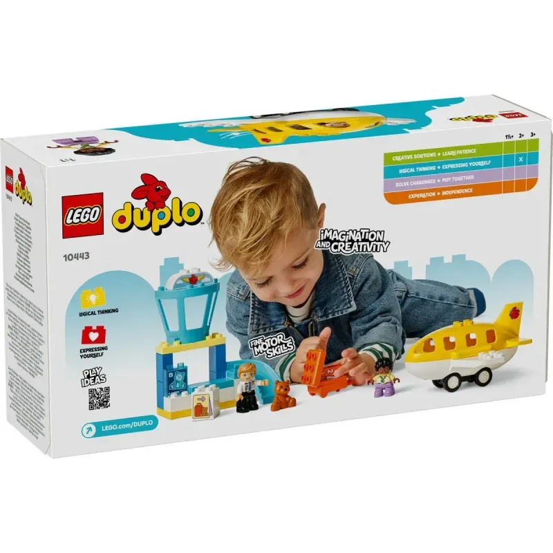 Jucarii, Copii si Bebe - Jucarii si jocuri - Seturi de constructie si cuburi - Seturi de constructie - Lego Duplo Prima Oara La Aeroport 10443 - Infinity.ro