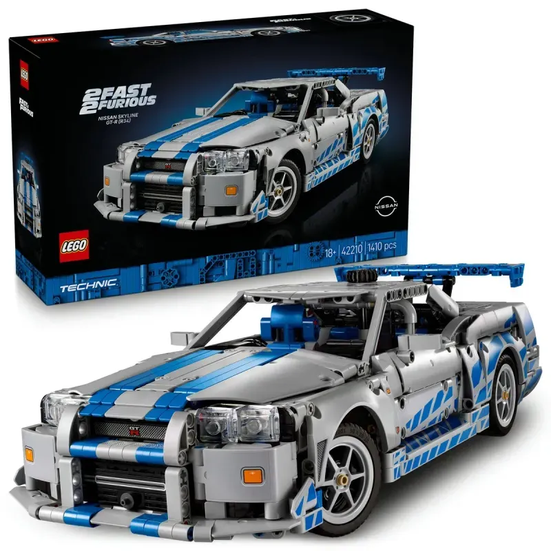 Jucarii, Copii si Bebe - Jucarii si jocuri - Seturi de constructie si cuburi - Seturi de constructie - Lego Technic 2 Fast 2 Furious Nissan Skyline Gt-r R34 42210 - Infinity.ro