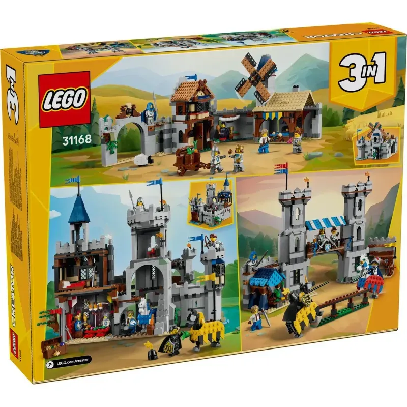 Jucarii, Copii si Bebe - Jucarii si jocuri - Seturi de constructie si cuburi - Seturi de constructie - Lego Creator Castel Medieval Cu Cai Si Cavaleri 31168 - Infinity.ro