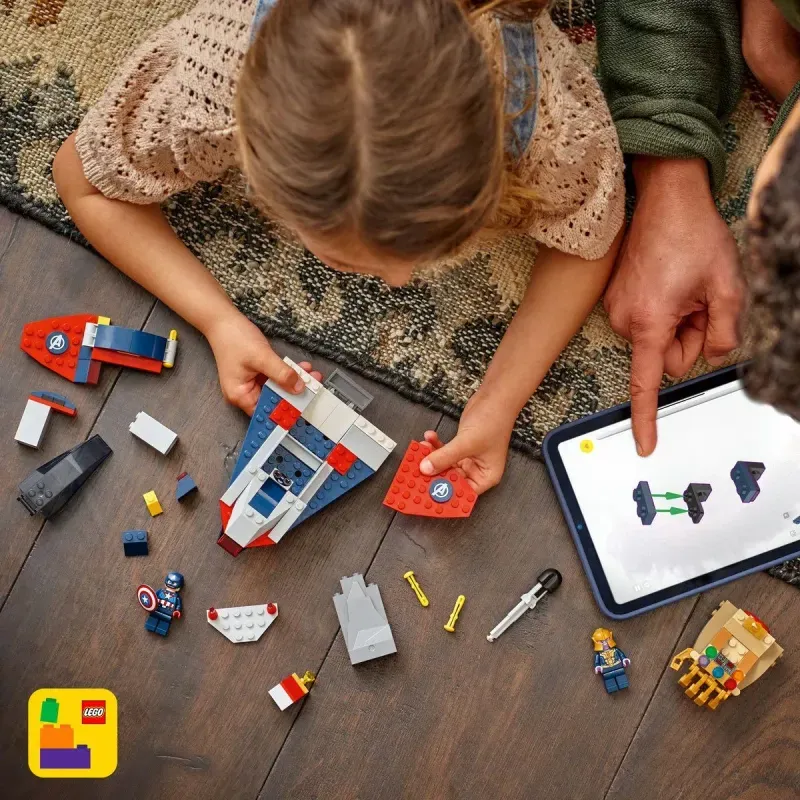 Jucarii, Copii si Bebe - Jucarii si jocuri - Seturi de constructie si cuburi - Seturi de constructie - Lego Marvel Razbunatorii Capitanul America Vs Thanos 76319 - Infinity.ro