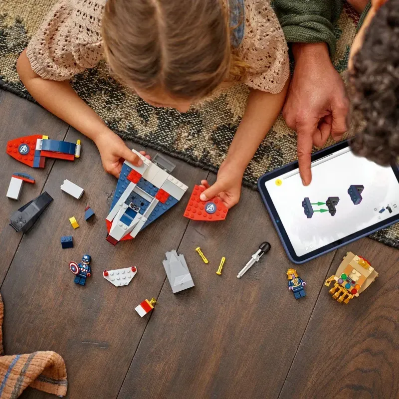 Jucarii, Copii si Bebe - Jucarii si jocuri - Seturi de constructie si cuburi - Seturi de constructie - Lego Marvel Razbunatorii Capitanul America Vs Thanos 76319 - Infinity.ro