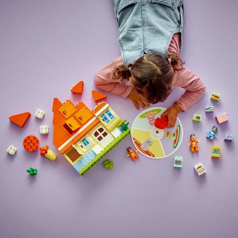 Jucarii, Copii si Bebe - Jucarii si jocuri - Seturi de constructie si cuburi - Seturi de constructie - Lego Duplo Casa De Familie A Lui Blue Cu Joc De Memorie 10459 - Infinity.ro