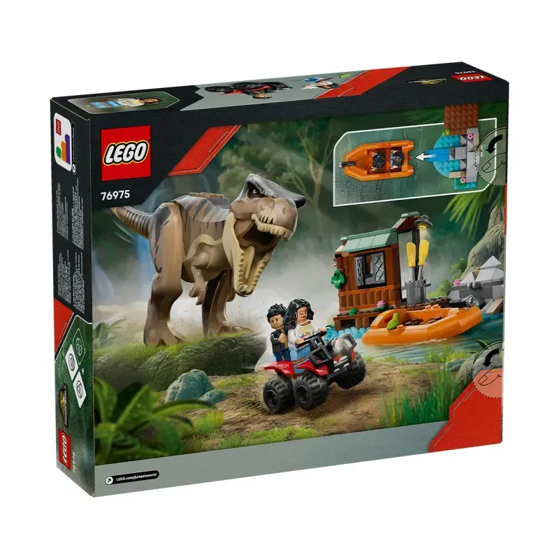 Jucarii, Copii si Bebe - Jucarii si jocuri - Seturi de constructie si cuburi - Seturi de constructie - Lego Jurassic World Renasterea Evadare Pe Rau Din Calea Unui T Rex 76975 - Infinity.ro