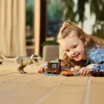 Jucarii, Copii si Bebe - Jucarii si jocuri - Seturi de constructie si cuburi - Seturi de constructie - Lego Jurassic World Renasterea Evadare Pe Rau Din Calea Unui T Rex 76975 - Infinity.ro