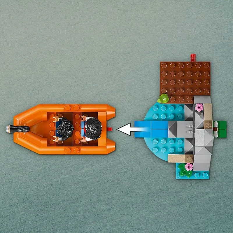 Jucarii, Copii si Bebe - Jucarii si jocuri - Seturi de constructie si cuburi - Seturi de constructie - Lego Jurassic World Renasterea Evadare Pe Rau Din Calea Unui T Rex 76975 - Infinity.ro