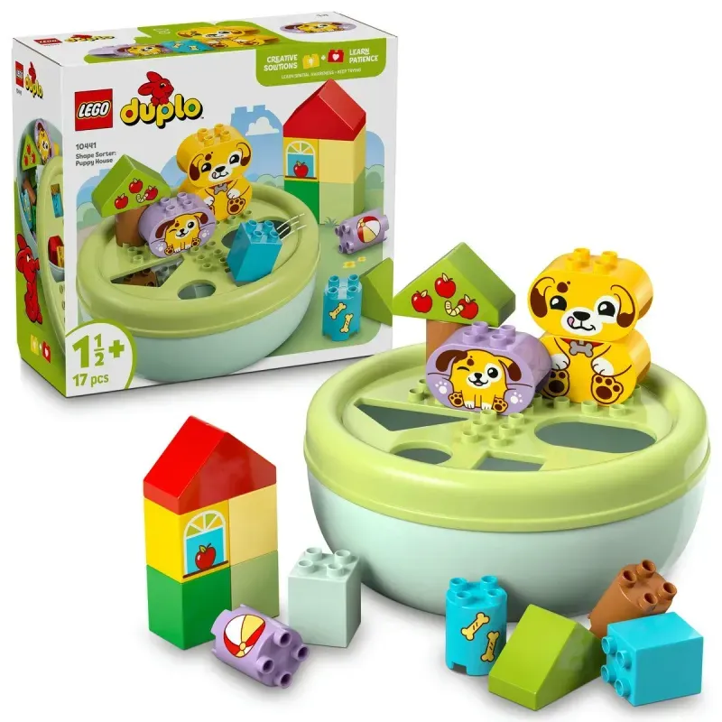 Jucarii, Copii si Bebe - Jucarii si jocuri - Seturi de constructie si cuburi - Seturi de constructie - Lego Duplo Sortator De Forme Casa Pentru Catei 10441 - Infinity.ro