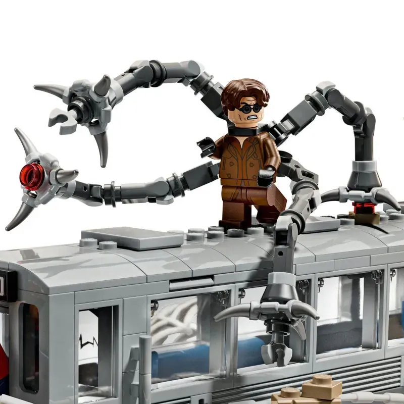 Jucarii, Copii si Bebe - Jucarii si jocuri - Seturi de constructie si cuburi - Seturi de constructie - Lego Marvel Lupta Pe Acoperisul Trenului Omul Paianjen Si Doc Ock 76321 - Infinity.ro