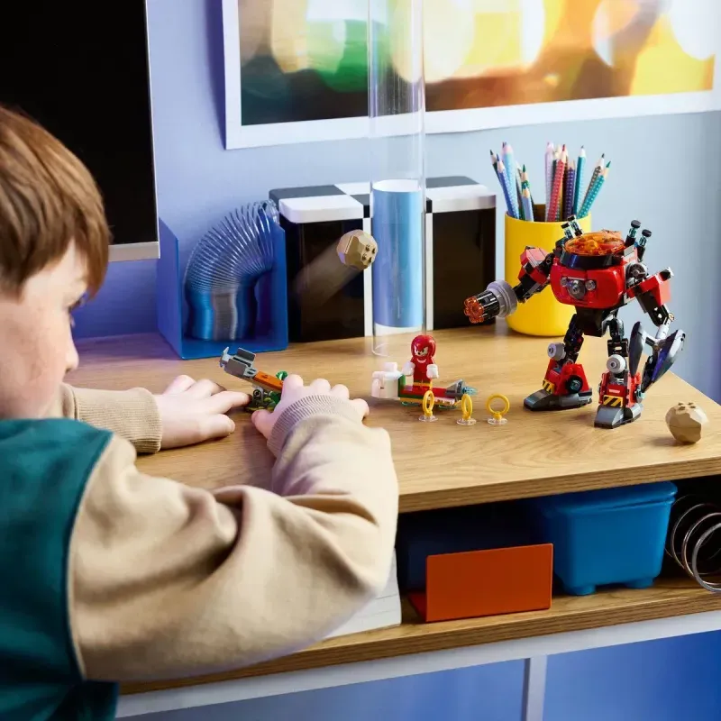 Jucarii, Copii si Bebe - Jucarii si jocuri - Seturi de constructie si cuburi - Seturi de constructie - Lego Sonic Knuckles Vs Dr Eggman Si Robotul Egg Crusher 77005 - Infinity.ro