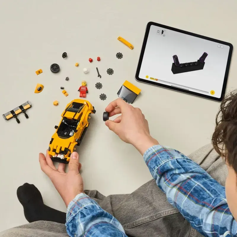 Jucarii, Copii si Bebe - Jucarii si jocuri - Seturi de constructie si cuburi - Seturi de constructie - Lego Speed Champions Supermasina Porsche 911 Gt3 Rs 77239 - Infinity.ro