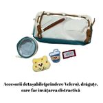 Carti si Birotica - Rechizite - Penare - Penar echipat pentru școală, fete/baieti, poliester, cu 4 pixuri și stilou, 2 compartimente, accesorii detașabile - Infinity.ro