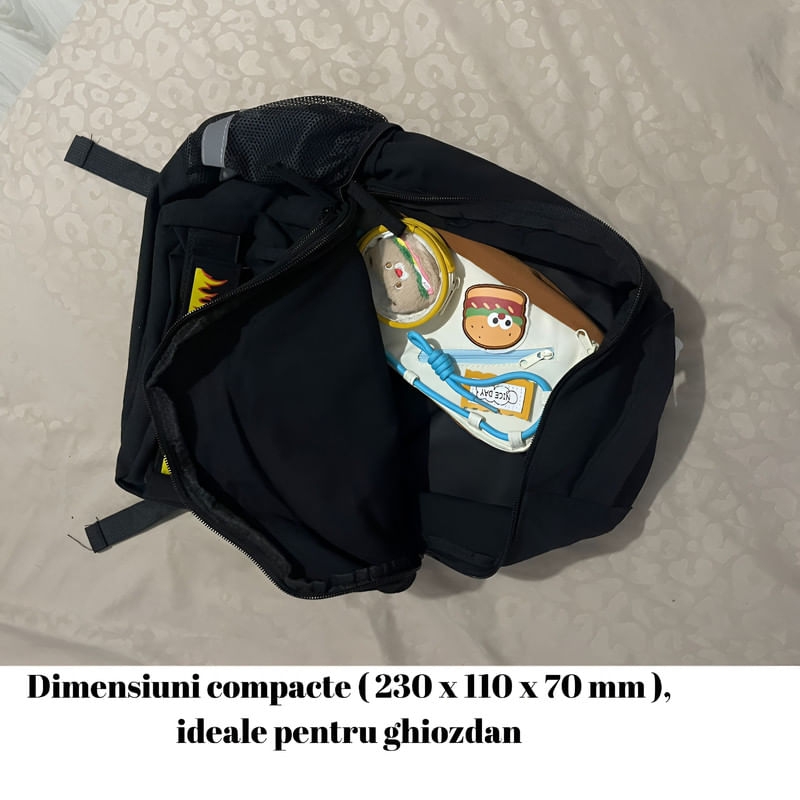 Carti si Birotica - Rechizite - Penare - Penar echipat pentru școală, fete/baieti, poliester, cu 4 pixuri și stilou, 2 compartimente, accesorii detașabile - Infinity.ro