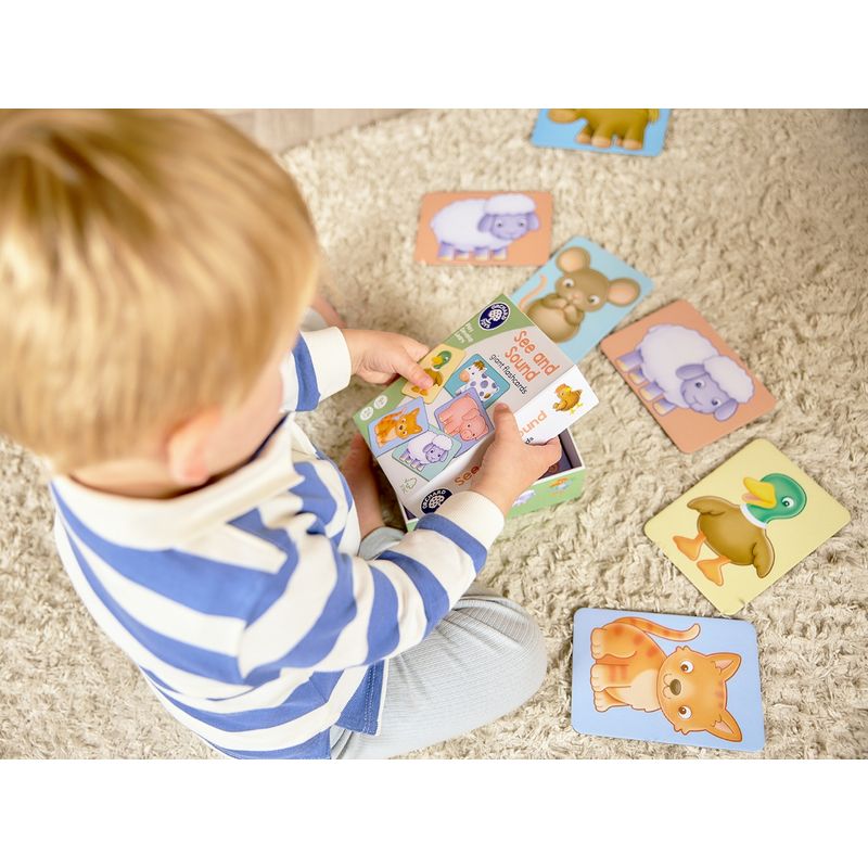 Jucarii, Copii si Bebe - Jucarii si jocuri - Jucarii & jocuri educative - Jocuri si jucarii educative - Fise De Invatare Descopera Animalele Si Pronunta Sunetele - Infinity.ro