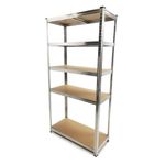 Casa si Gradina - Constructii - Depozitare, transport si protectie - Rafturi, fisete si vestiare - Raft de garaj 90x40x180cm 5 rafturi metal MDF MXM90060 - Infinity.ro