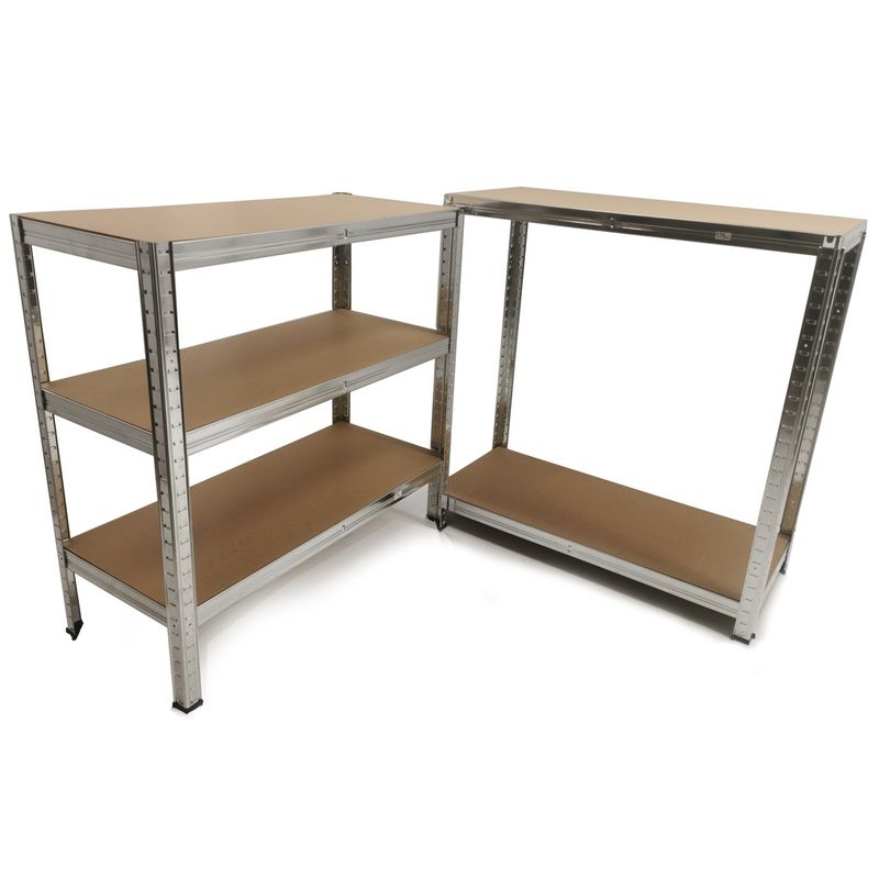 Casa si Gradina - Constructii - Depozitare, transport si protectie - Rafturi, fisete si vestiare - Raft de garaj 90x40x180cm 5 rafturi metal MDF MXM90060 - Infinity.ro