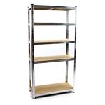 Casa si Gradina - Constructii - Depozitare, transport si protectie - Rafturi, fisete si vestiare - Raft de garaj 90x40x180cm 5 rafturi metal MDF MXM90060 - Infinity.ro