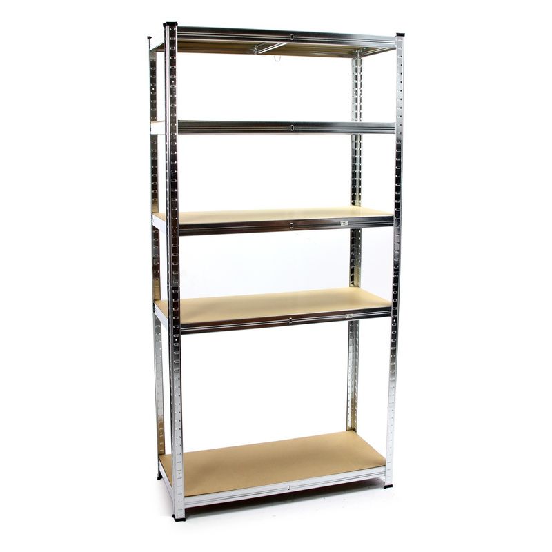 Casa si Gradina - Constructii - Depozitare, transport si protectie - Rafturi, fisete si vestiare - Raft de garaj 90x40x180cm 5 rafturi metal MDF MXM90060 - Infinity.ro