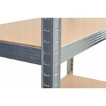 Casa si Gradina - Constructii - Depozitare, transport si protectie - Rafturi, fisete si vestiare - Raft de beci sau camara 90x40x180cm 5 rafturi metal MDF XM90060 - Infinity.ro