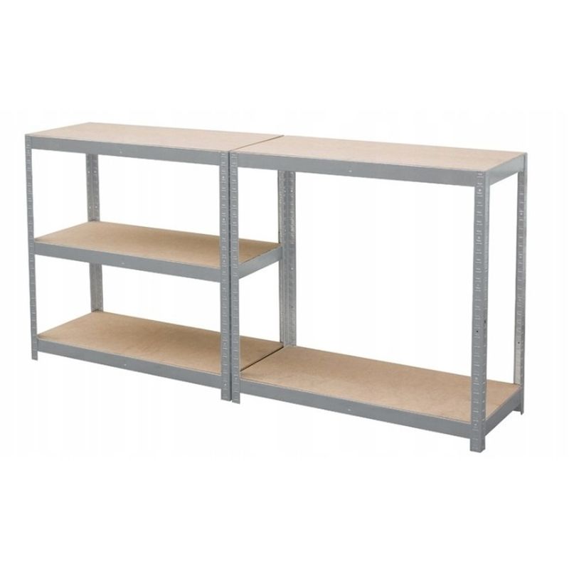 Casa si Gradina - Constructii - Depozitare, transport si protectie - Rafturi, fisete si vestiare - Raft de beci sau camara 90x40x180cm 5 rafturi metal MDF XM90060 - Infinity.ro