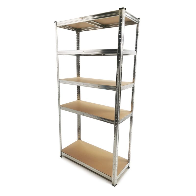 Casa si Gradina - Constructii - Depozitare, transport si protectie - Rafturi, fisete si vestiare - Raft de beci sau camara 90x40x180cm 5 rafturi metal MDF XM90060 - Infinity.ro