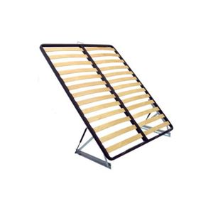 Somiera pat cu sistem rabatare, Cortina 200x200cm, 13+13 lamele lemn, cadru metal