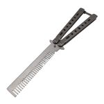 Sport si Outdoor - Camping - Cutite, bricege si accesorii - Cutite si bricege - Set Briceag fluture  si sase cutite de aruncat, Black Fury, otel inoxidabil, teaca inclusa - Infinity.ro