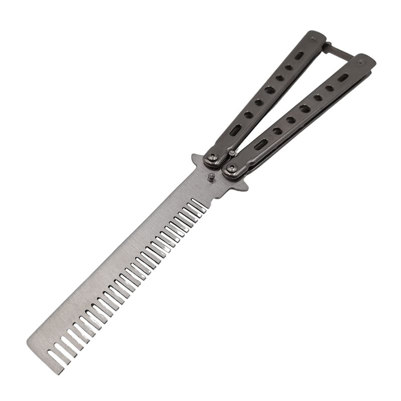 Sport si Outdoor - Camping - Cutite, bricege si accesorii - Cutite si bricege - Set Briceag fluture  si sase cutite de aruncat, Black Fury, otel inoxidabil, teaca inclusa - Infinity.ro