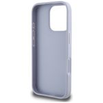 Laptop, Telefoane si Tablete - Telefoane mobile si accesorii - Accesorii Telefoane - Huse telefoane - Husa pentru iPhone 16 Pro Max - Guess Leather Hot Stamp 4G Pattern Triangle Metal Logo (GUHCP16XPGP4STRU) - Light Purple - Infinity.ro