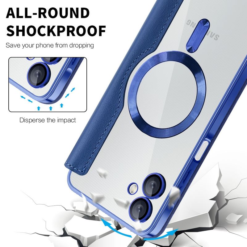 Laptop, Telefoane si Tablete - Telefoane mobile si accesorii - Accesorii Telefoane - Huse telefoane - Husa pentru Samsung Galaxy A06 - Techsuit SmartMag Book Case - Blue - Infinity.ro