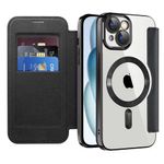 Laptop, Telefoane si Tablete - Telefoane mobile si accesorii - Accesorii Telefoane - Huse telefoane - Husa pentru iPhone 15 Plus - Techsuit SmartMag Book Case - Black - Infinity.ro