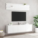 Casa si Gradina - Mobilier - Comode si corpuri - Comode - Unitati TV de perete, 6 piese, alb, lemn prelucrat - Infinity.ro