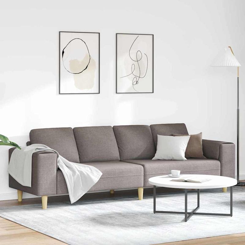 Casa si Gradina - Mobilier - Seturi de mobilier - Seturi living - Set de canapea Gri taupe tesatura - Infinity.ro