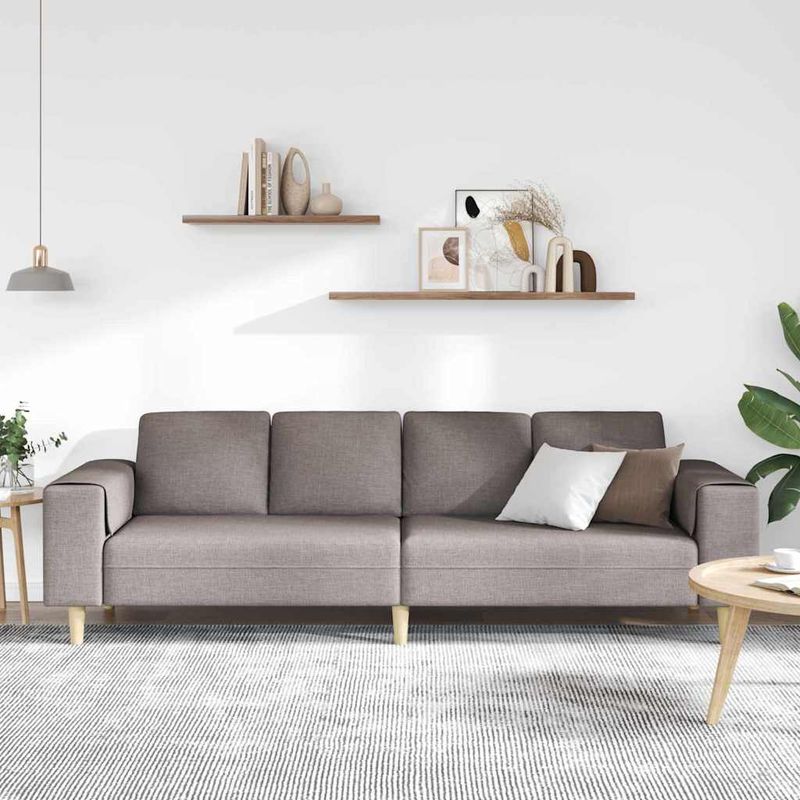 Casa si Gradina - Mobilier - Seturi de mobilier - Seturi living - Set de canapea Gri taupe tesatura - Infinity.ro