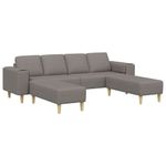 Casa si Gradina - Mobilier - Canapele si coltare - Canapele - Set de canapea 3 pcs Gri taupe tesatura - Infinity.ro
