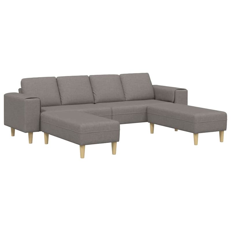 Casa si Gradina - Mobilier - Canapele si coltare - Canapele - Set de canapea 3 pcs Gri taupe tesatura - Infinity.ro