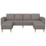 Casa si Gradina - Mobilier - Canapele si coltare - Canapele - Set de canapea 3 pcs Gri taupe tesatura - Infinity.ro