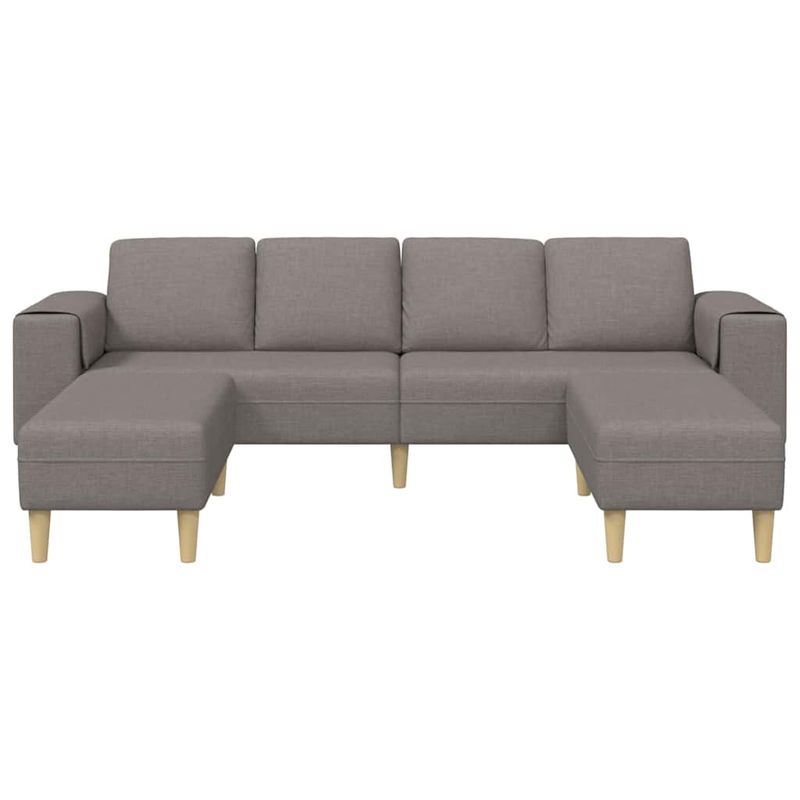 Casa si Gradina - Mobilier - Canapele si coltare - Canapele - Set de canapea 3 pcs Gri taupe tesatura - Infinity.ro