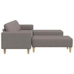Casa si Gradina - Mobilier - Canapele si coltare - Canapele - Set de canapea 3 pcs Gri taupe tesatura - Infinity.ro