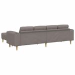 Casa si Gradina - Mobilier - Canapele si coltare - Canapele - Set de canapea 3 pcs Gri taupe tesatura - Infinity.ro