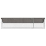 Petshop - Accesorii petshop - Culcusuri si custi - Custi interior si exterior - Cusca pentru pui Argintiu 800 x 200 x 198.5 cm Otel galvanizat - Infinity.ro