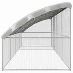 Petshop - Accesorii petshop - Culcusuri si custi - Custi interior si exterior - Cusca pentru pui Argintiu 800 x 200 x 198.5 cm Otel galvanizat - Infinity.ro