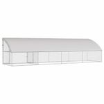 Petshop - Accesorii petshop - Culcusuri si custi - Custi interior si exterior - Cusca pentru pui Argintiu 800 x 200 x 198.5 cm Otel galvanizat - Infinity.ro