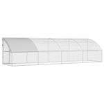 Petshop - Accesorii petshop - Culcusuri si custi - Custi interior si exterior - Cusca pentru pui Argintiu 800 x 200 x 198.5 cm Otel galvanizat - Infinity.ro